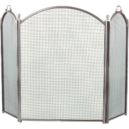 Dagan 3 Fold Arched Screen, Pewter 7383-29